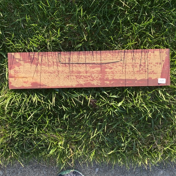 Old Glory Wood Burgundy Sign - Picture 2 of 2